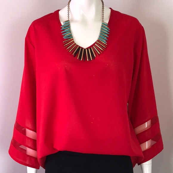 Seeing Red Blouse - Picture 2 of 6